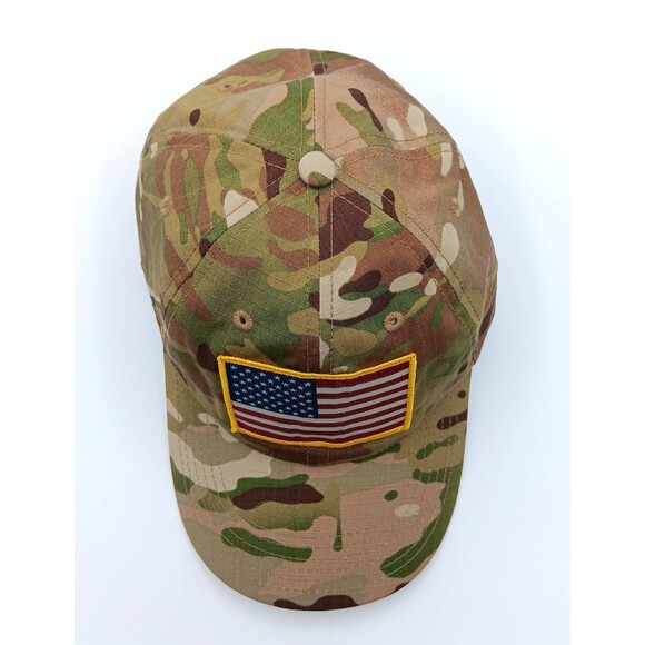Mossy Oak Camo Hat Cap Strapback Ripstop Tactical Outdoor Military Patriotic USA - Picture 5 of 8